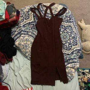 cherlette russe maroon dress